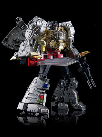 4th Party NB No-Brand Oversized MP-08 MP08 King Grimlock Rexius Prime (Oversized MP-08 Stainless Steel Color Version) 29cm / 11.5"