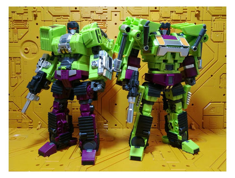 JB Jinbao Devastator Set A Scavenger & Bonecrusher (Oversized GT-01 GT01 Gravity Builder) 21cm