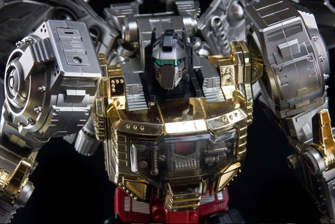 4th Party NB No-Brand Oversized MP-08 MP08 King Grimlock Rexius Prime (Oversized MP-08 Stainless Steel Color Version) 29cm / 11.5"