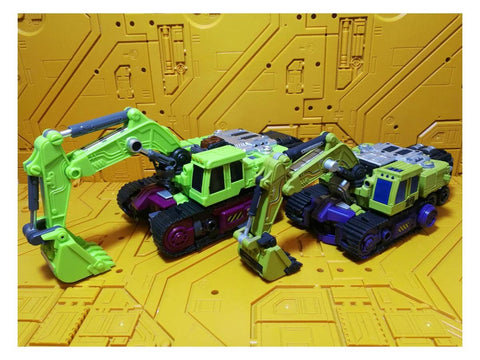 JB Jinbao Devastator Set A Scavenger & Bonecrusher (Oversized GT-01 GT01 Gravity Builder) 21cm