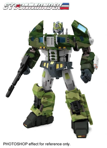 TFC Toys STC-01B  STC01B ST Supreme Tactical Commander Rolling Thunder (Optimus Prime) Jungle version 29cm / 11.5"