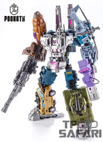 Pocket Toys PL-0 PL0 PT-05 PT05 Ruiner B. 5 in 1 (Bruticus, KO Iron Factory EX-22 EX22 War Giant) 28cm