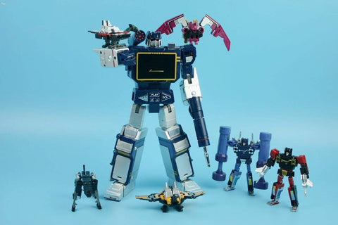 Toy House Factory THF-01J  THF01J Sonic Wave + THF-01P6 THF01P6 6 Cassette Warriors 25cm (MP-13 Soundwave)