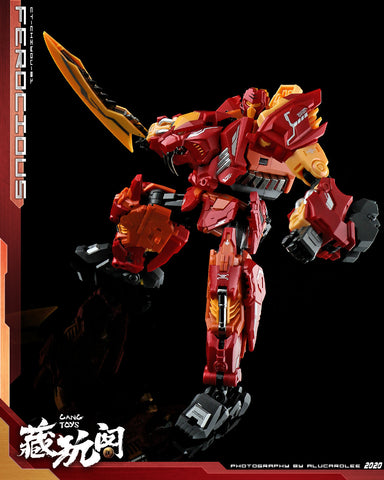 【Pre-Order】Cang Toys Cang-Toys CT-Chiyou-01 Ferocious (Rampage, Feral Rex) Predaking Combiner 23cm / 9"