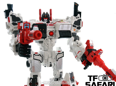 Before And After BA02 BA-02  Six Sigma ( Six-Gun ) w/ Slammer Japan Red Arm Version for LG / SDCC / IDW / MT Maketoys Metroplex 30cm