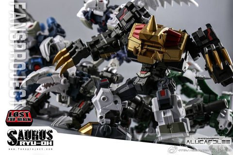 Fansproject FPJ Saurus Ryu-Oh (Dinokings Combiner) Reissue Version 6 in 1 set 28cm / 11"