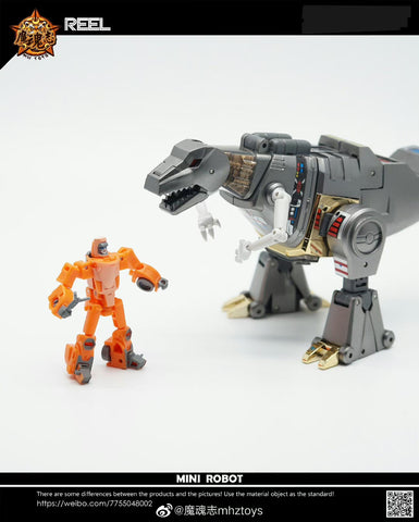 4th Party MHZ Toys MH-MINI-09C Mini09C Tyrannosaurus Rex T-Rex Metallic Version（ Oversized NA Newage Ymir Grimlock）  14.5cm / 5.7”