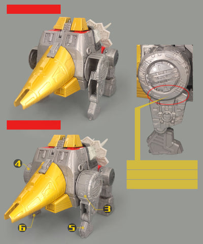 Go Better Studio GX36 GX-36 Gap Fillers for Studio Series 86 SS86 Slag Dinobot Upgrade Kit