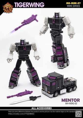 4th Party MHZ Toys MH-MINI-07 Tigerwing Not Oversized MS-Toys (Menasor Combiner Legends size)  5 in 1 Set 30cm / 11.8"