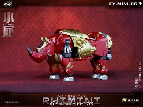 Cang Toys Cang-Toys CY-Mini06 CYMini06 Rhimini (Headstrong, Feral Rex) Predaking Combiner