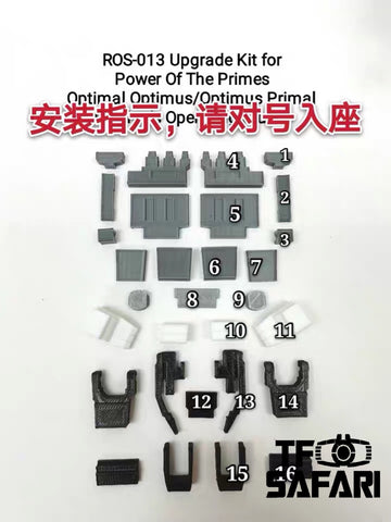 Ratchet Studio ROS-013 Gap Fillers for POTP Optimal Optimus Upgrade Kit