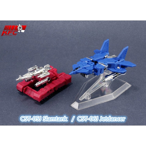 Keith's Fantasy Club KFC Toys CST-05/CST-06 Slam Tank & Jet Dancer ( Grand Slam / Raindance, G1 Original Color) Cassettes