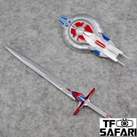 Dr.Wu DW-M08 Judgement Weapons 2 in 1 set (Sword & Shield) for Studio Series Voyager Optimus Prime Dr Wu Upgrade Kit