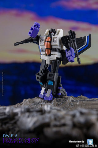 Dr.Wu & Mechanic Studio Extreme Warfare DW-E15 Dark Sky (Skywarp) / DW-E16 Sound Master (Blaster) Legends Class (Core Class) fit to Earthrise Titan Class 2 in 1 set 6cm / 4.6"