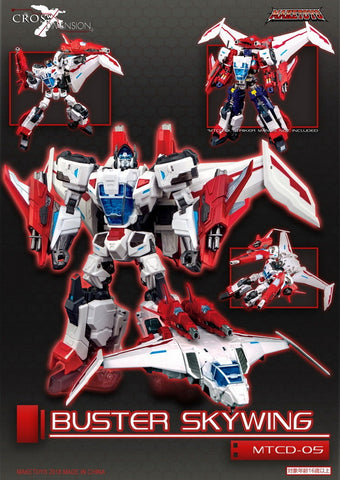 MakeToys MT MTCD-05 MTCD05 Buster Skywing  (Jet Fire) White Version