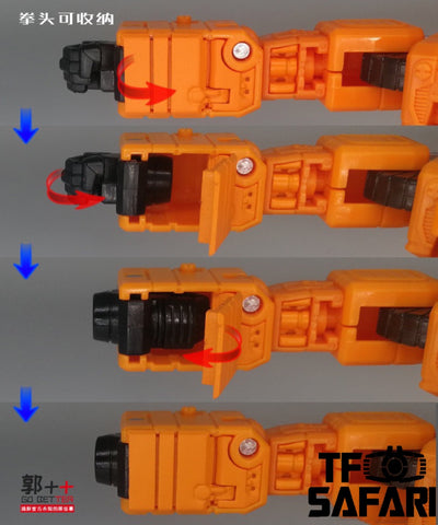 Go Better Studio GX-06 Uptrade Kit for WFC Earthrise Grapple ( Upgrade Kit+ Gap Fillers)