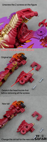 Tim Heada TH044 TH044 Articulated Tail / Sword for Legacy Transmetal 2 Megatron Upgrade Kit