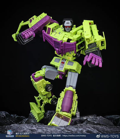 Magic Square MS Toys MS-B39 Hook & MS-B40 Long Haul Constructor Devastator Combiner Set B (2 in 1 set)10cm / 4"