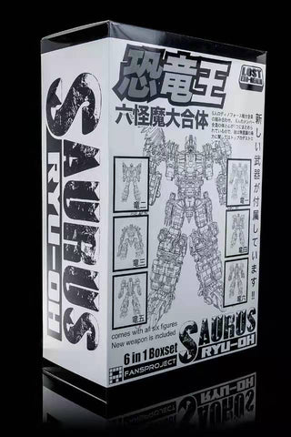 Fansproject FPJ Saurus Ryu-Oh (Dinokings Combiner) Reissue Version 6 in 1 set 28cm / 11"