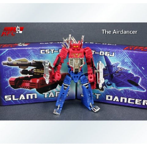 Keith's Fantasy Club KFC Toys CST-05/CST-06 Slam Tank & Jet Dancer ( Grand Slam / Raindance, G1 Original Color) Cassettes
