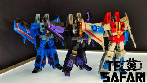 NA NewAge H13 H14 H15 H-13 H-14 H-15 Lucifer, Leviathan, Samael ( Starscream, Thunder Cracker, Skywarp ) New Age 9cm / 3.5"