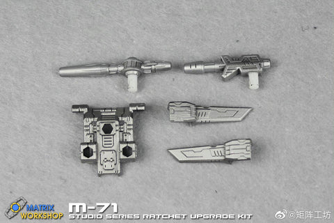 Matrix Workshop M71 M-71 Weapon set & Back Pack for Studio Series 82 SS82 Ratchet (in Bumblebee Movie) Upgrade Kit