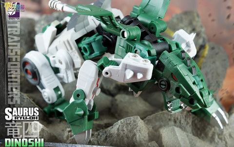 Fansproject FPJ Saurus Ryu-Oh (Dinokings Combiner) Reissue Version 6 in 1 set 28cm / 11"