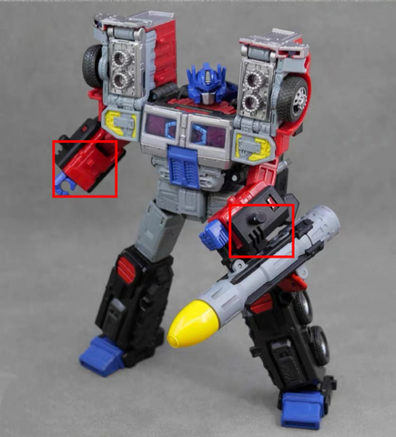 Black Soil Lab BS02 BS-02 (Previously TFS01 TFS-01) Upgrade Kit for Generations Legacy G2 Universe Laser Optimus Prime Upgrade Kit