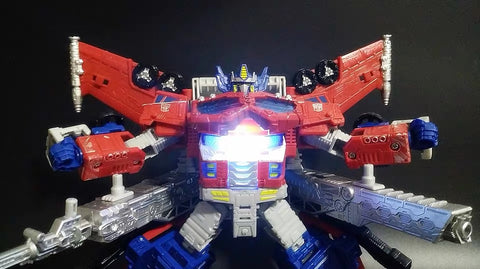 Shockwave Lab SL-55 SL55 LED Chest Light for Siege Galaxy Optimus Prime (Voyage Class COP) Upgrade Kit.