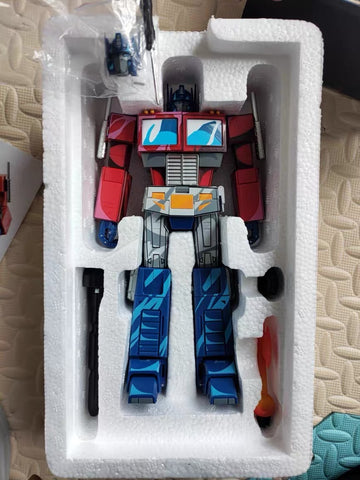 Transform Element TE-01 TE01 Masterpiece Optimus Prime (MP Size, MP10, MP44, 2 head sculpts ) Cell Shaded Version Reissue 23cm / 9"