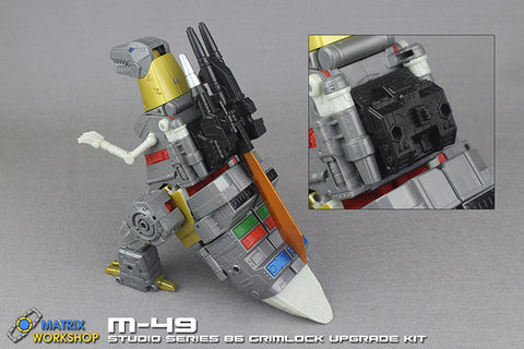 【Incoming】Matrix Workshop M-49 M49 Weapon set for Studio Series 86 Leader Grimlock Upgrade Kit (Painted)