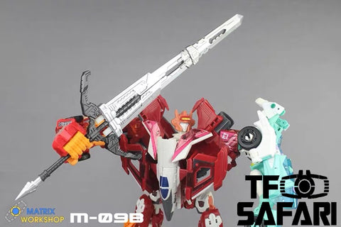 Matrix Workshop M-09B M09B Melee Weapon Set (Sword & Bow) for Female Autobots Combiner Orthia (Elita One, Moonracer, Lancer, Firestar, Greenlight ) Upgrade Kit