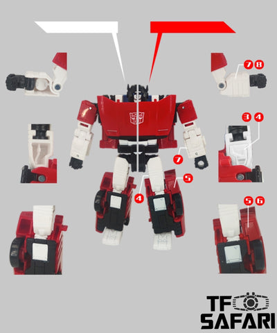 Go Better Studio GX-30B GX30B Upgrade Kit / Gap fillers for  WFC Kingdom Sideswipe Upgrade Kit