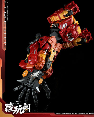 【Pre-Order】Cang Toys Cang-Toys CT-Chiyou-01 Ferocious (Rampage, Feral Rex) Predaking Combiner 23cm / 9"