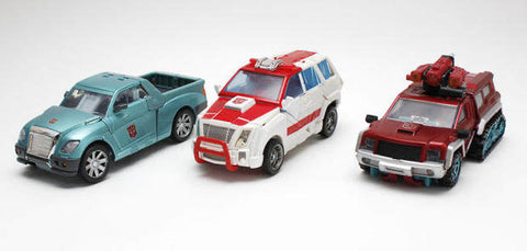 Transformers Henkei Classics Autobot Warriors Ratchet Kup Perceptor 3 in 1 Pack