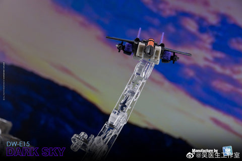 Dr.Wu & Mechanic Studio Extreme Warfare DW-E15 Dark Sky (Skywarp) / DW-E16 Sound Master (Blaster) Legends Class (Core Class) fit to Earthrise Titan Class 2 in 1 set 6cm / 4.6"