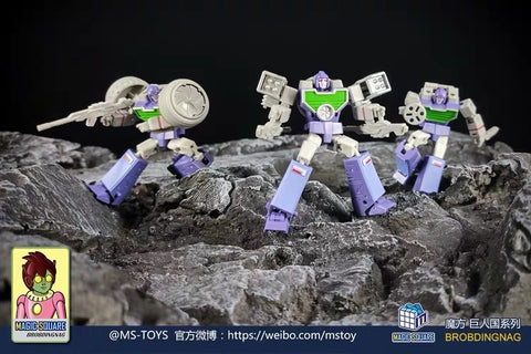 Magic Square MS-Toys MS-B29 MSB29 Video Team (Reflector Legends Class) 3 in 1 set 10cm, 4"