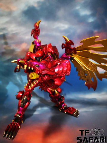 Jiangxing Metalbeast 01 JX-MB01 Winged Dragon (Transmetal 2 Megatron, Red Dragon) 30cm / 12"