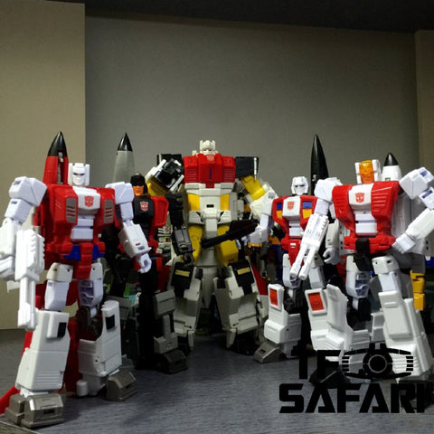 Jujiang JJ-02 Jet Commander Combiner 5 in 1 set (Concorde, Harrier, Phantom, Eagle & Falcon) Ju Jiang 45cm / 18"