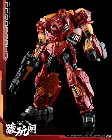 【Pre-Order】Cang Toys Cang-Toys CT-Chiyou-01 Ferocious (Rampage, Feral Rex) Predaking Combiner 23cm / 9"