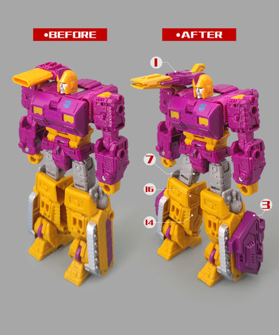 Go Better Studio GX-05WK GX05WK Uptrade Kit for Legacy Wreck 'N Rule Collection Comic Universe Wreckers Impactor ( Upgrade Kit+ Gap Fillers)