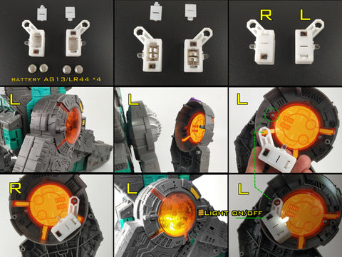 Shockwave Lab SL-87 SL-89 / SL87 SL89 LED Upgrade Kits for Titans Return Trypticon Upgrade Kit