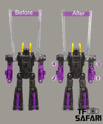 Go Better Studio GX39A GX-39A（GB1051 GB-1051） Gap Fillers & Replacement Arm Parts for Generations Legacy Insecticon Kickback Upgrade Kit