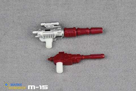 Matrix Workshop M15 M-15 Siege Deluxe Red Alert Weapon Set Upgrade Kit