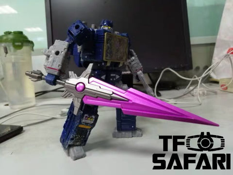 Dr.Wu DW-P38 Asura Giant Sword Purple for G1 Megatron (Siege, MP, TFP) Dr Wu Upgrade Kit