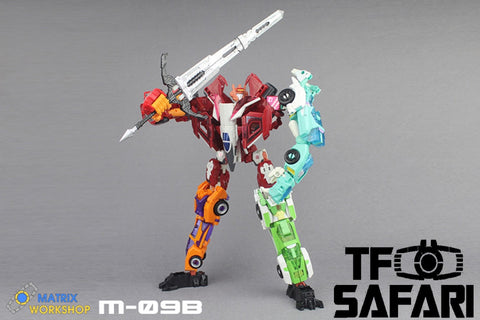 Matrix Workshop M-09B M09B Melee Weapon Set (Sword & Bow) for Female Autobots Combiner Orthia (Elita One, Moonracer, Lancer, Firestar, Greenlight ) Upgrade Kit