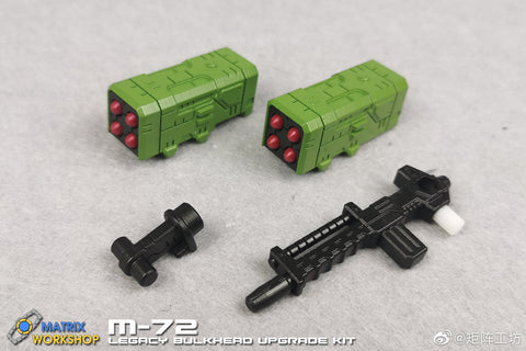 Matrix Workshop M72 M-72 Weapon set  for Generations Legacy Voyager Prime Bulkhead Upgrade Kit