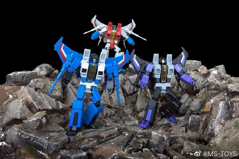 Magic Square MS-Toys MS-B26 MSB26 Tornado Team (Starscream, Thundercracker, Skywarp Legends Class) 3 in 1 set 10cm, 4"