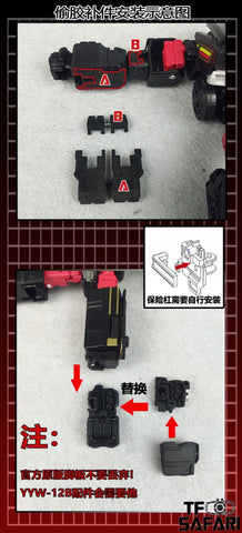 115 Workshop YYW-12AG YYW12AG Upgrade Kit for WFC Generation Selects Legacy DK-2 Guard (Black Ironhide) Upgrade Kit