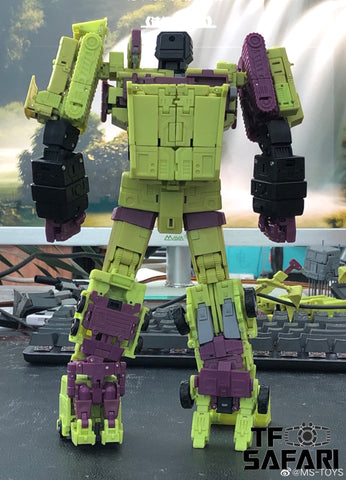 Magic Square MS Toys MS-B37 Shovel Master (Scrapper) & MS-B38 Roller Master (Mixmaster) Constructor Devastator Combiner Set A (2 in 1 set)